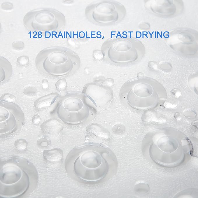 AmazerBath Bath Tub Mat, Medium Size 27.6 x 15 Inches Non-Slip Shower Mats - Image 4