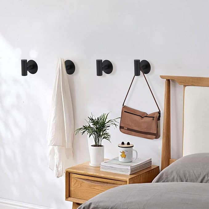 TocTen Bath Towel Hook, Strong Self Adhesive Robe Hook, SUS 304 Stainless Steel - Image 2