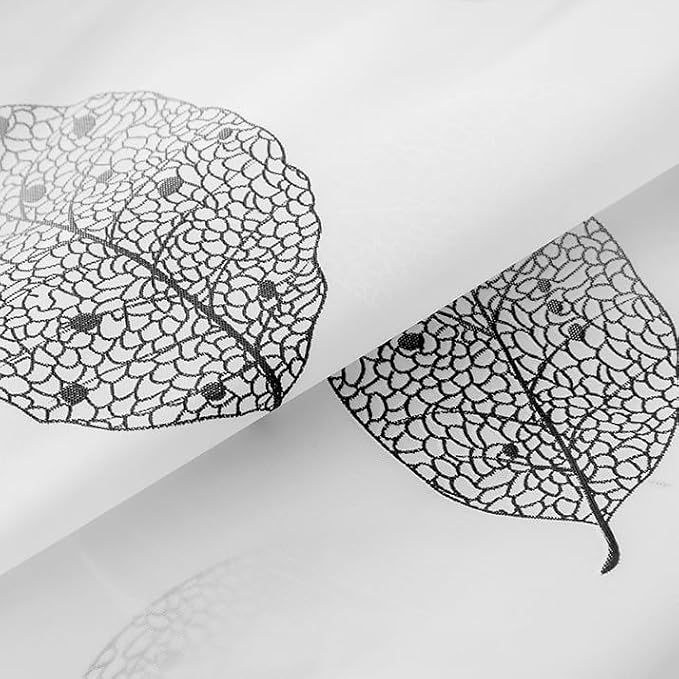Shower Curtain Liner for Clawfoot Tub 180x70Inch Leaf Clear Heavy Duty - Image 4