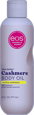 eos Cashmere Body Oil, Vanilla Cashmere, 24 Hour Moisture, Plant-Based Squalane by eosproducts