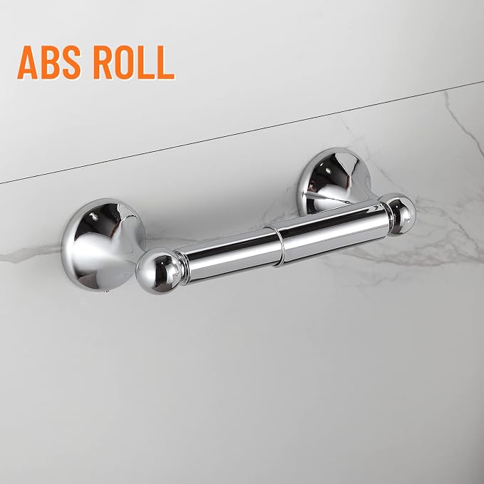 BGL Bathroom Hardware Set, Chrome Adjustable Expandable Towel Bar 4-Piece - Image 4