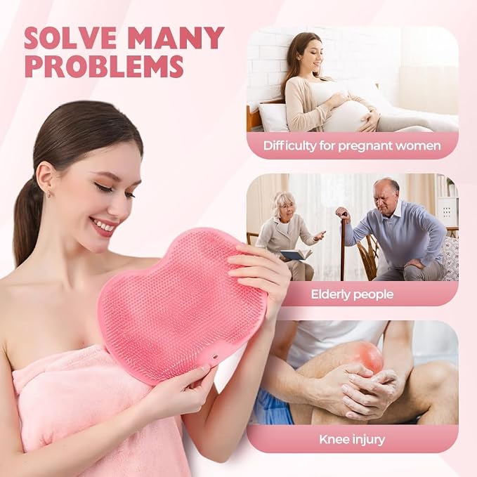 2026 New Silicone Shower Foot Scrubber Mat, Foot Back Cleaning Pad Back Washer - Image 7