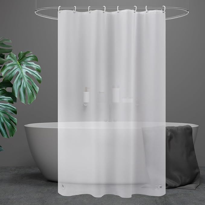 UFRIDAY Frosted Shower Curtain Liner 48 x 72 inches, Plastic Small Shower by UFRIDAY