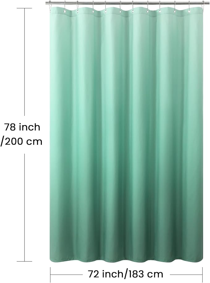 Fabric Shower Curtain 78 Inches Long, Modern Waterproof Bathroom Curtains - Image 6