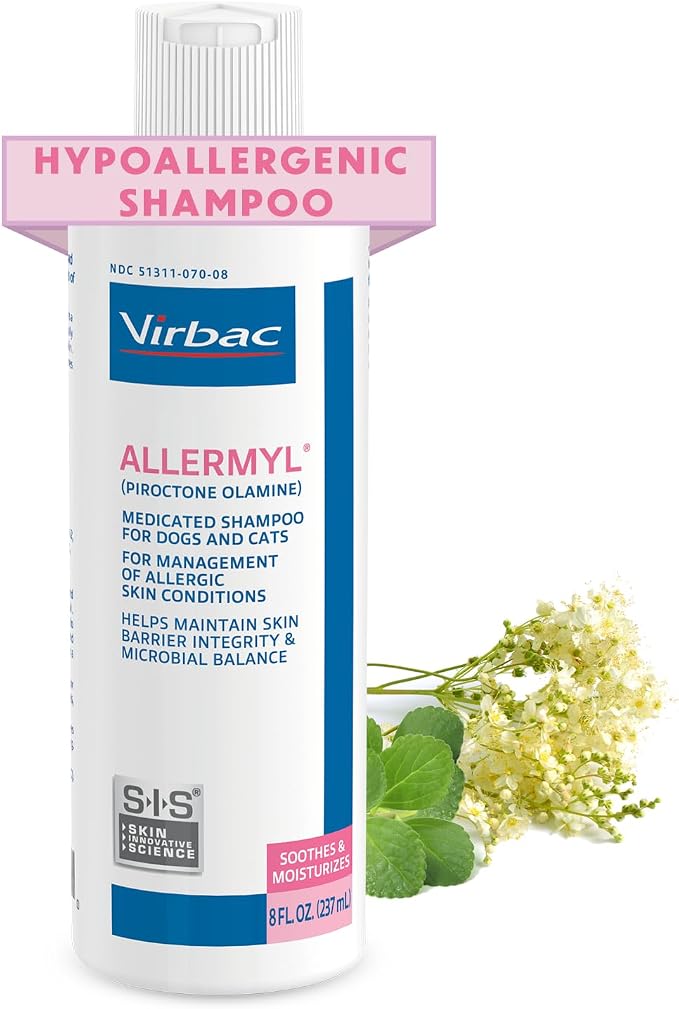 Allermyl Medicated Pet Shampoo Hypoallergenic, Soothing and Moisturizing Shampoo by Virbac