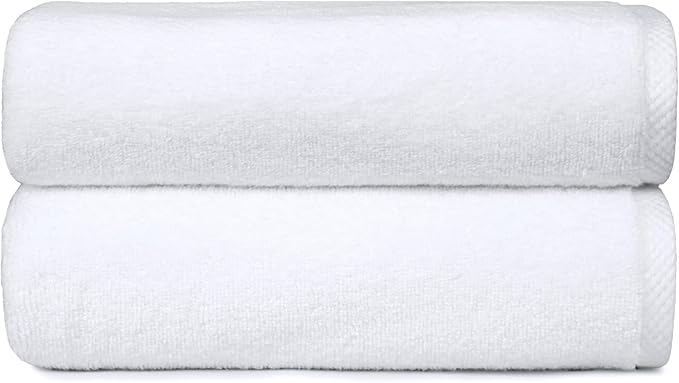 Amazon Basics 2 Piece Quick-Dry Oversize Bath Towel, 100% Cotton by AmazonBasics