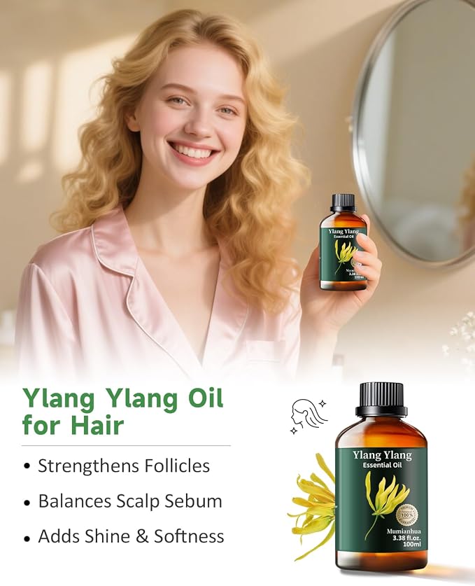 Mumianhua 100% Pure Ylang Ylang Essential Oil Natural Ylang Ylang Oil - Image 4
