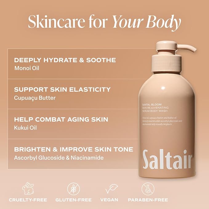 Saltair Body Wash, Santal Bloom 2-Pack. Moisturizing Body Cleanser - Image 3
