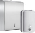 2 Pcs Commercial Soap Dispenser and Paper Towel Dispenser Set by Kritkin