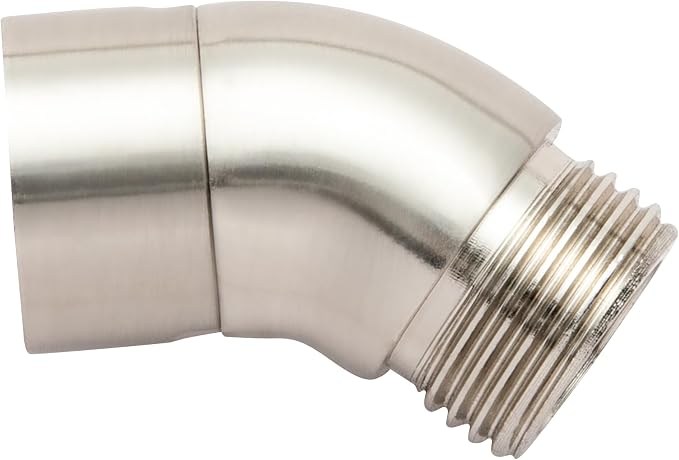 OFFO Shower Head Elbow Adapter, Brushed Nickel All Metal Handheld Shower Head by OFFO