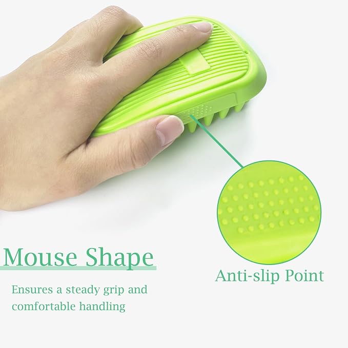 Dog Bath Brush, Pet Silicone Shampoo Brush, Rubber Shower Wash Curry Brush - Image 3