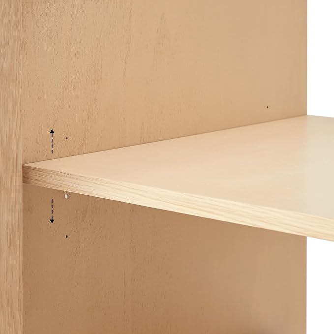 ARIEL Kelly 54 inch Bathroom Vanity Without Sink in White Oak, Bathroom Base - Image 8