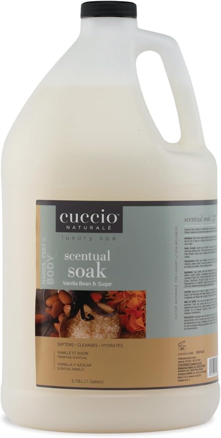 Cuccio Naturale Scentual Soak Vanilla Bean & Sugar – 1 Gallon Manicure by Cuccio