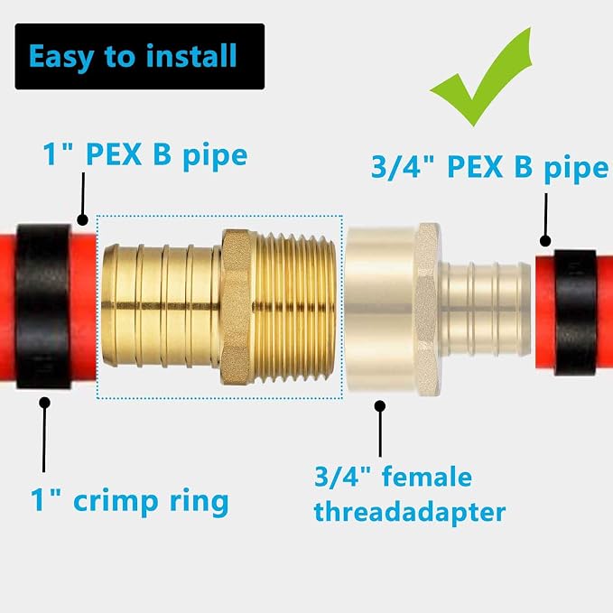 Lidertik PEX Fittings Male NPT Adapter - Image 3