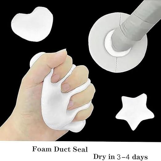 5-Pack White Seal Putty Waterproof Duct Seal Repair Sealing Clay, Quick Mending - Image 5