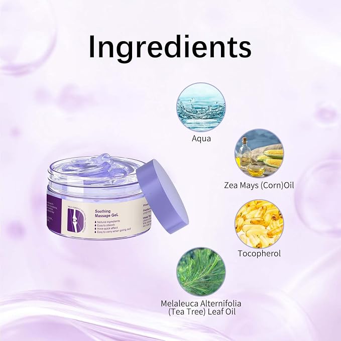 Soothing Cooling Cream, Soothing Relief Massage Gel - Image 6