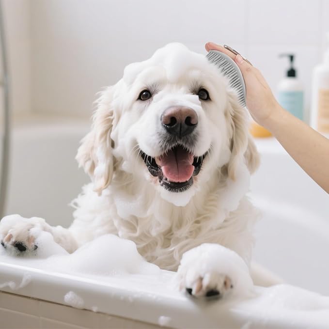 4Pcs Dog Bath Brush Set Non-Slip Shampoo Brush Anti-Slip Adjustable Massage - Image 6