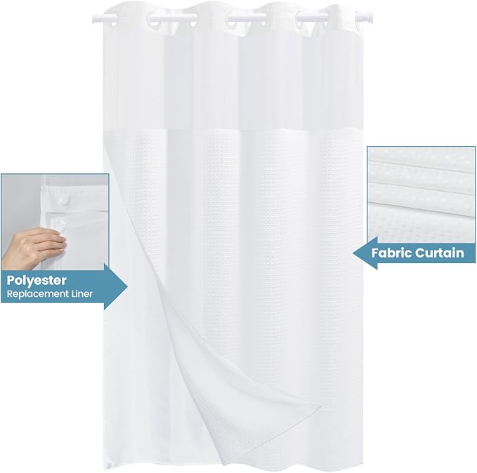 Stall No Hook Shower Curtain - Image 4