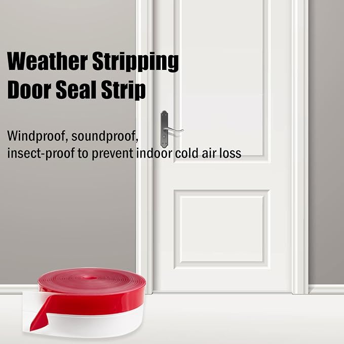 Wide Silicone Weather Stripping, 3 inch x 20 Ft Door Draft Stopper, Silicone - Image 4