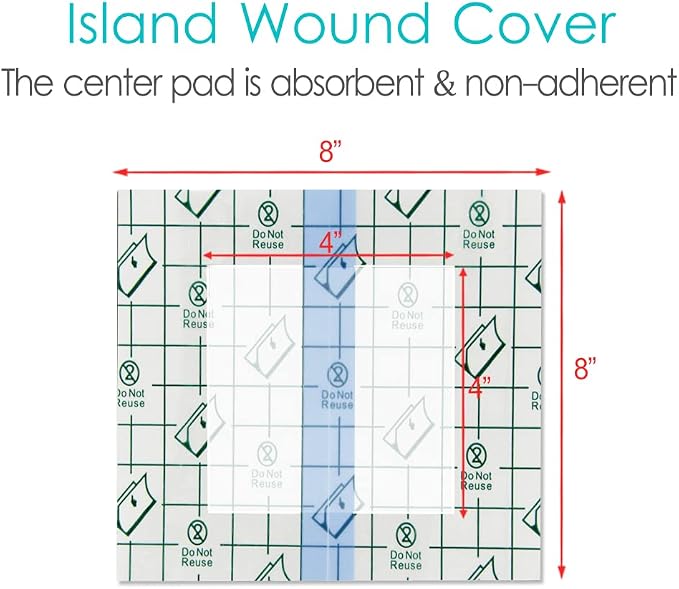 25 Pcs Waterproof Dialysis Catheter Shower Cover + Non-Stick Center Pad - Image 5