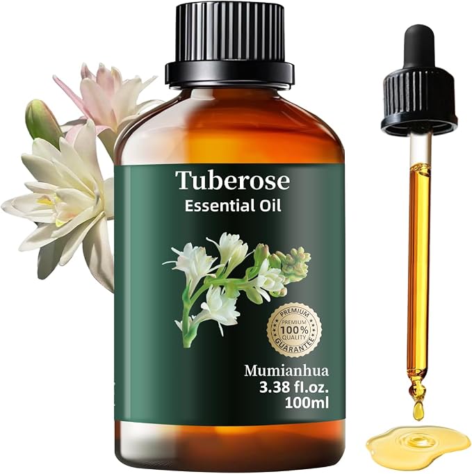 Mumianhua Tuberose Essential Oil 100% Pure Therapeutic Grade Natural Flower by Mumianhua