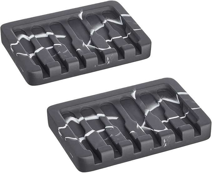 2PCS Self Draining Soap Dish by INIUNIK
