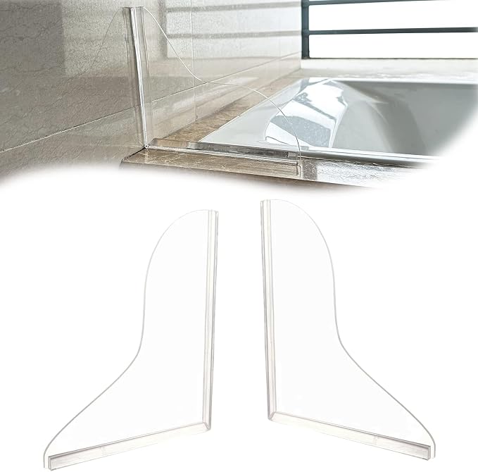 2Pack Shower Splash Guard for Bathtub, Walk in Shower Water Guard Made of by Unknown