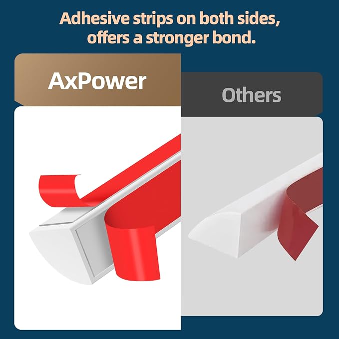 Flexible Quarter Round Molding Trim, Self Adhesive Wall Trim Mini Peel and - Image 3
