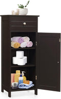 COSTWAY Bathroom Storage Cabinet, Single Door Floor Cabinet by COSTWAY