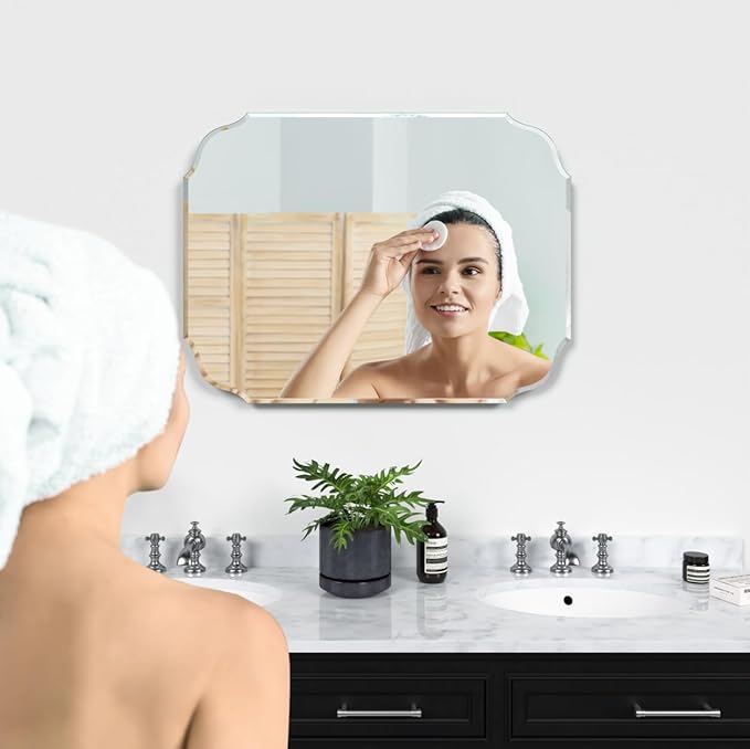 Silver Wall Mirror-Beveled Edge Frameless Mirrors - Image 5