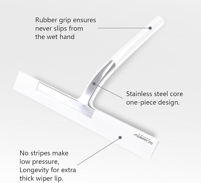 Shower Squeegee for Glass Doors 10 Inch, RICHMIRTH All Purpose Squeegee - Image 3