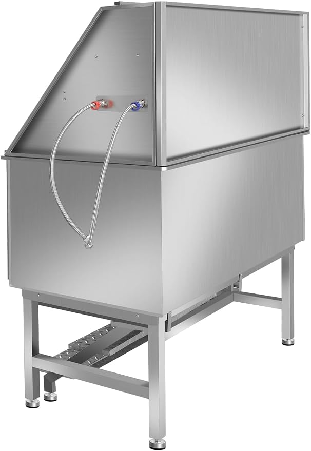 50 Inch Stainless Steel Dog Washing Station, Professional Grooming Tub - Image 4