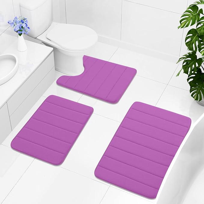 Buganda Memory Foam Bath Mat, 35.4" x 24", Ultra Soft and Non-Slip Bathroom Rugs - Image 8