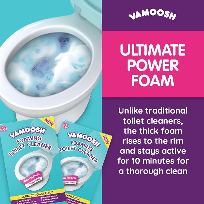 Vamoosh 6-in-1 Foaming Toilet Bowl Cleaner | Self-Activating Foam Technology | - Image 5