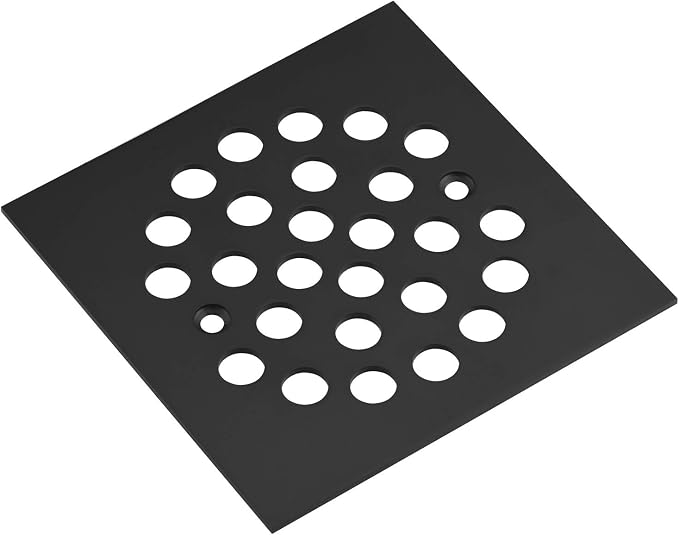 Square 4-1/4 Inch Screw-in Shower Drain Cover Replacement Square Floor Drainer - Image 3