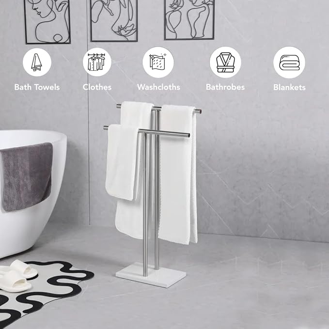 Free Standing Towel Rack for Bathroom - Image 2