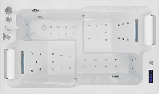 Empava PRO Series Jetted Tub, Luxury 56-Jet Whirlpool Bathtub | Ozone - Image 9