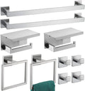Bathroom Hardware Set 10 Piece Brushed Nickel Bathroom Accessories Set SUS304 by TAUN