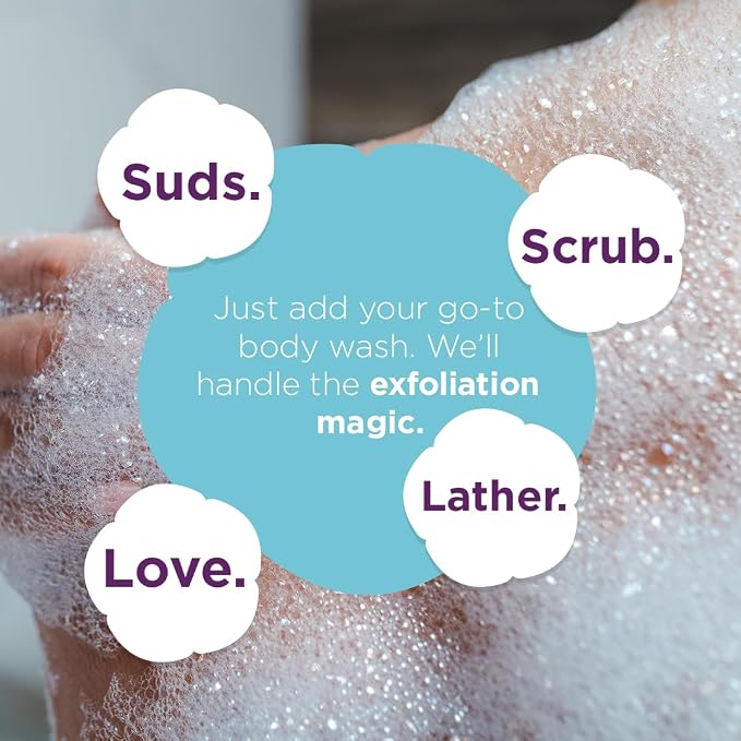 Love Being Scrubbed Body Exfoliating Gloves, Stretchy Exfoliating Body Scrubber - Image 5