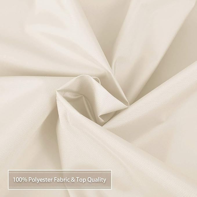 CAROMIO Hotel Quality 100% Waterproof Fabric Shower Curtain or Liner - Image 6