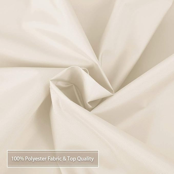 CAROMIO Hotel Quality 100% Waterproof Fabric Shower Curtain Liner - Image 6