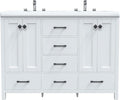 51 inch Bathroom Sink Vanity Combo, Large Freestanding Double Bath Vanity Sink by Buildonely
