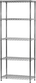 Shelving Inc. 14"d x 30" w x 96" h Chrome Wire Shelving by ShelvingInc
