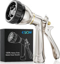 ESOW Garden Hose Nozzle 100% Heavy Duty Metal, Water Hose Sprayer by ESOW
