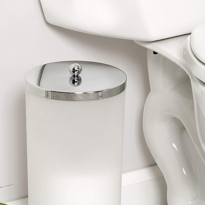 Zenna Home Toilet Paper Holder Stand, Enclosed Toilet Paper Storage Holds 3 TP - Image 3