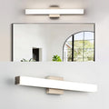 Bathroom Vanity Light Brushed Nickel Square LED 24 inch 14W 4000K Natural White by Enjoyyourhealthylife