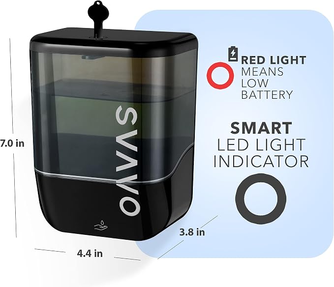 SVAVO Automatic Soap Dispenser Touchless, Hand Soap Dispenser Wall Mount - Image 3