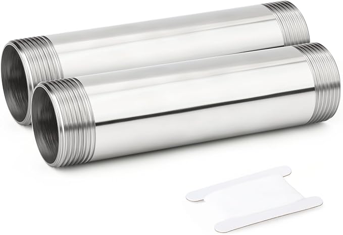 TAISHER 2PCS Stainless Steel Pipe Fittings, 1-1/2" NPT Male x 1-1/2" NPT Male by TAISHER