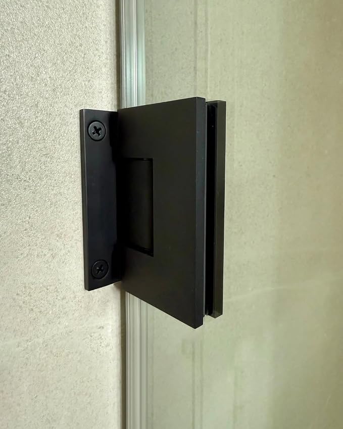 Shower Door Hardware Kit for Frameless Inline Hinged Doors, Includes Hinges - Image 5