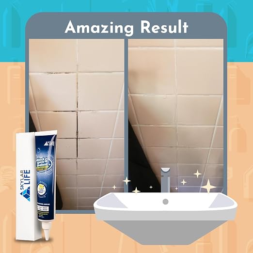 Skylarlife Home Tiles and Sealant, Rubber Stain Whitnener Gel Apply on Silicone - Image 3